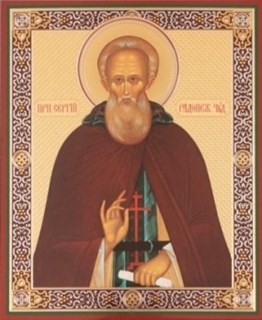 Икона на оргалите 30х40 Сергий Радонежский 238727