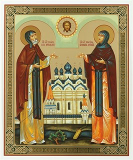 Икона на оргалите 30х40 Петр и Феврония 2 238706