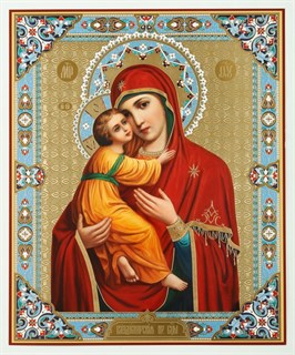 Икона на оргалите 30х40 Владимирская Божья Матерь 238618