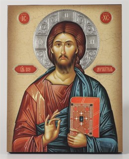 Икона на дереве 13х15 объёмная Спаситель 2 238332