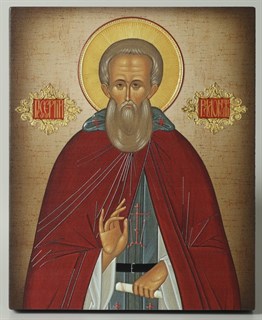 Икона на дереве 13х15 объёмная Сергий Радонежский 2 238320