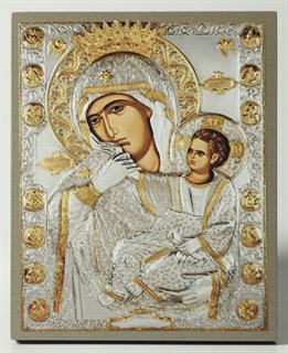 Икона на дереве 13х15 объёмная Отрада и утешение 238300