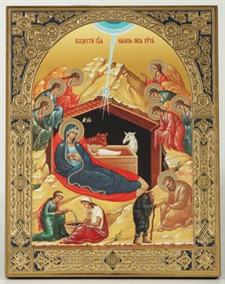 Икона на деревянном планшете 21х32 конгрев Рождество Христово 39 237981