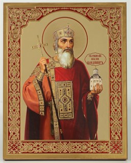 Икона на деревянном планшете 21х32 конгрев Владимир равн. князь Киевский 5 237952