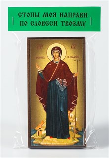 Икона на дереве 6х12 канвас ярлык Игумения горы Афонской 237837
