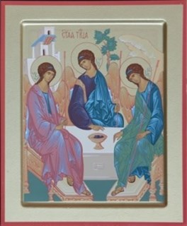 Икона на дереве 18х24 прокат ковчег Троица (Рублевская) 237815