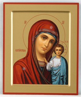 Икона на дереве 18х24 прокат ковчег Казанская Божья Матерь 237806
