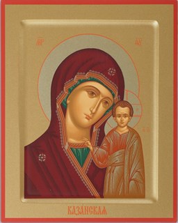 Икона на дереве 18х24 прокат ковчег Казанская Божья Матерь 237805