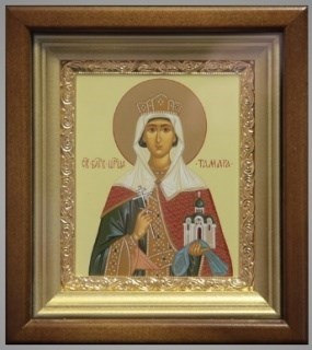 Икона в киоте 11х13 золочёная Тамара 236926