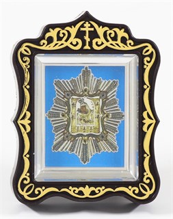 Икона в рамке 6х7 резной Почаевская Божья Матерь 236792
