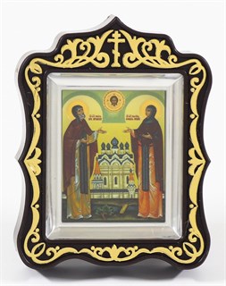 Икона в рамке 6х7 резной Петр и Феврония 2 236791
