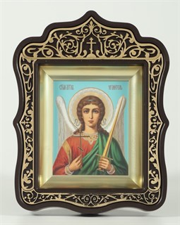 Икона в рамке 11х13 фигурный пластмассовый Ангел-Хранитель (поясной) 236743
