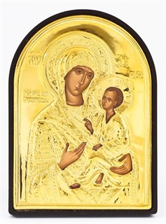 Икона в рамке 9х12 арочная Тихвинская Божья Матерь 236685