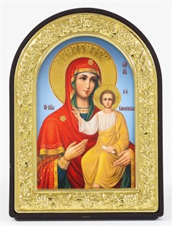 Икона в рамке 9х12 арочная Смоленская Божья Матерь 236656