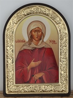 Икона в рамке 9х12 арочная Ксения Петербургская блж. 236648