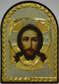 Икона в рамке 6х9 арочная Спас Нерукотворный 236606