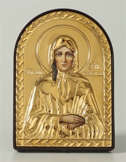 Икона в рамке 6х9 арочная Ксения Петербургская блж. 236582