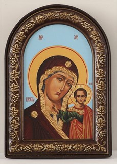 Икона в рамке 6х9 арочная Казанская Божья Матерь 236568