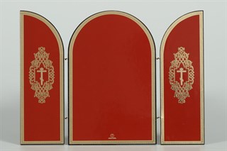 Икона в рамке 6х7 5 фигурная рамка эмаль на подставке Казанская Божья Матерь 236424