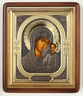 Икона в деревянной рамке 11х13 конгрев Казанская Божья Матерь 234520