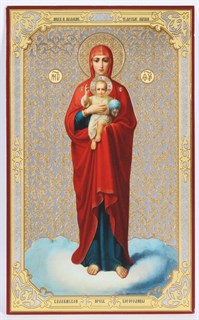 Икона в деревянной рамке 11х13 Валаамская Божья Матерь 234833