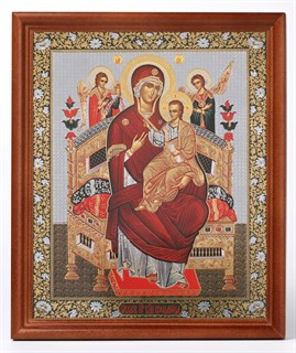 Икона в деревянной рамке 18х24 Всецарица 235260