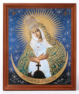 Икона в деревянной рамке 18х24 Остробрамская Божья Матерь 235340