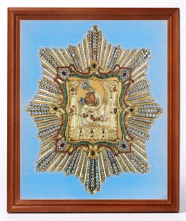 Икона в деревянной рамке 18х24 Почаевская Божья Матерь 235355