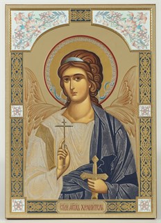 Икона на деревянном планшете 21х32 конгрев Ангел-Хранитель (поясной) 237950