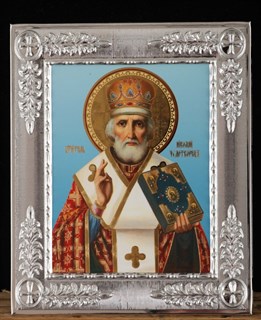 Икона в рамке 10х12 Николай Чудотворец 14 236476