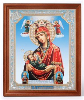 Икона в деревянной рамке 30х40 Млекопитательница Божья Матерь 235546