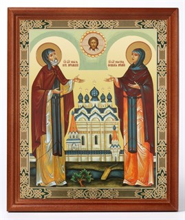 Икона в деревянной рамке 30х40 Петр и Феврония 2 235567