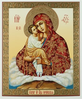 Икона в деревянной рамке 30х40 Почаевская Божья Матерь 235571