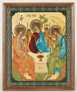 Икона в деревянной рамке 30х40 Троица (Рублевская) 3 235589
