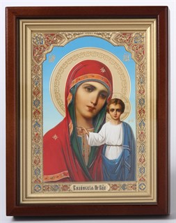 Икона в киоте 18х24 конгрев Казанская Божья Матерь 235935