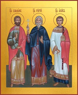 Икона Гурий, Самон и Авив мученики 21281