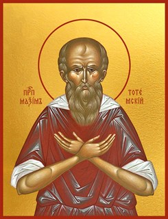 Икона Максим Тотемский, Христа ради юродивый, пресвитер, праведный 21299