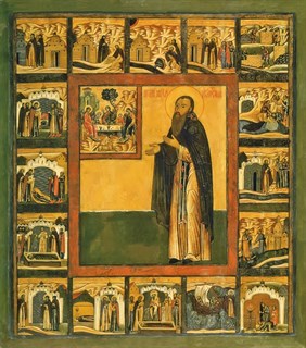 Икона Михаил Клопский, Новгородский, Христа ради юродивый, преподобный 21372