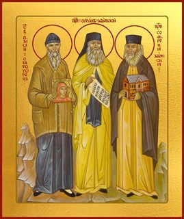 Икона Паисий, Силуан, Сафроний Афонские 21492