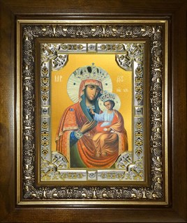 Икона Черниговская икона Божией Матери, в киоте 24х30 см 21538