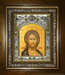 Икона Господь Вседержитель, в киоте 20х24 см 21544