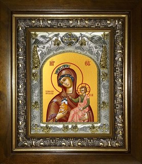 Икона Тучная Гора, икона Божией Матери, в киоте 20х24 см 21623