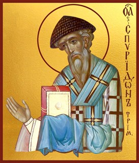 Икона Спиридон Тримифунтский святитель 21666