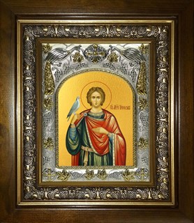 Икона Трифон мученик, в киоте 20х24 см 21723