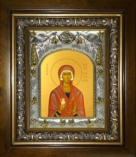 Икона Мария Магдалина равноапостольная, мироносица, в киоте 20х24 см 21730