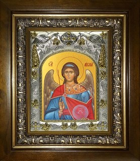 Икона Михаил архангел, в киоте 20х24 см 21732