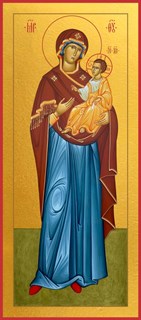 Одигитрия ростовая, икона Божией Матери 21740