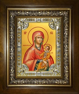 Икона Лиддская икона Божией Матери, в киоте 24х30 см 21814