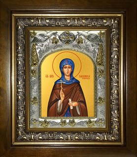 Икона Василисса Египетская преподобномученица,в киоте 20х24 см 21816