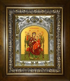 Икона Всецарица икона Божией Матери, в киоте 20х24 см 21929